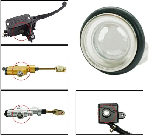 Miniatura 3 de 2 Sets 0.709 in lente lente vista kit reparación motocicleta freno delantero trasero embrague cilindro maestro