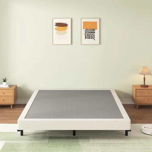 Miniatura 9 de FMDMR Somier de 4 pulgadas para cama individual - Somier de perfil bajo para cama individual, base de colchón de metal resistente con cubierta