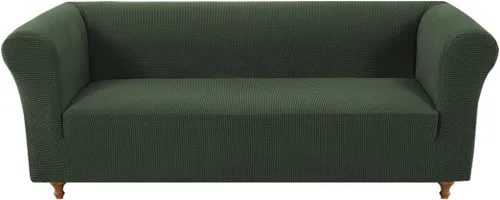 Miniatura 37 de Funda elástica Chesterfield para sofá, funda de tela jacquard para sofá biplaza de 2 cojines, protector de muebles antideslizante resistente a