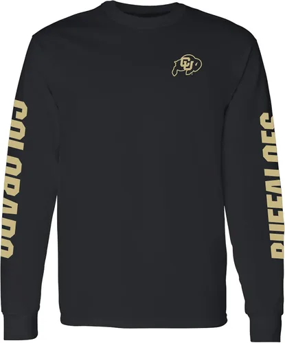Miniatura 10 de NCAA Camiseta de manga larga con doble impresión, color del equipo, universidad michigan state spartans forest