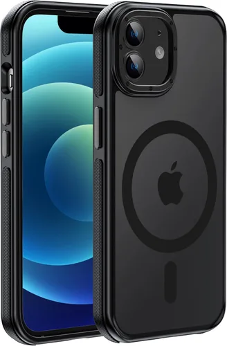 Miniatura 28 de Funda magnética fuerte para iPhone 12 Pro Max [Protección de grado militar de 10 pies] Compatible con MagSafe, funda protectora a prueba de golpes