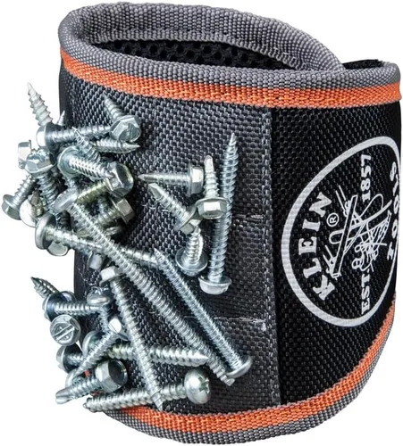Miniatura 8 de Klein Tools 55895 - Pulsera magnética Tradesman Pro Tool para conectores de alambre, tornillos, clavos, brocas, con malla transpirable