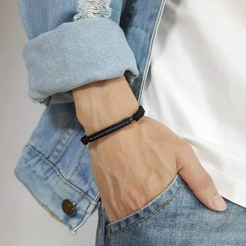 Miniatura 66 de Pulsera de urna personalizada para cenizas, recuerdos de joyería de cremación para mujeres y hombres, pulsera ajustable de cuerda tejida hecha a