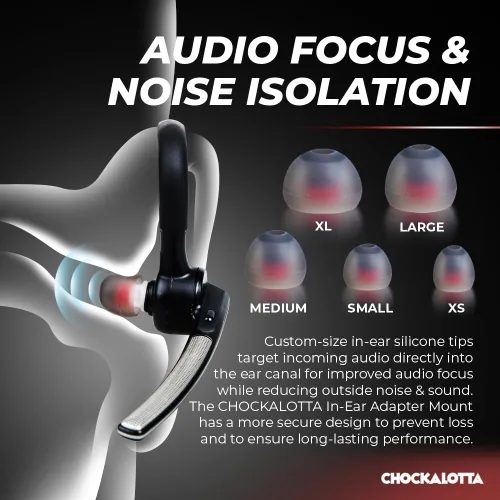 Miniatura 3 de Paquete de 1 adaptador de punta intrauditiva compatible con auriculares Plantronics Poly Voyager 5200 y Voyager Legend