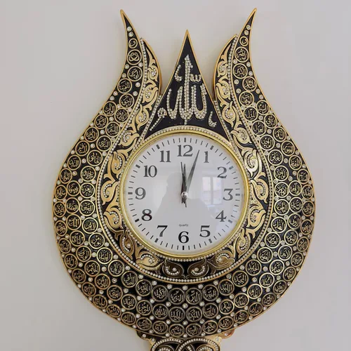 Miniatura 8 de Tulip Design Asmaul Husna - Reloj de pared islámico bordado, decoración de pared islámica, arte, hogar islámico, regalo de inauguración de la casa