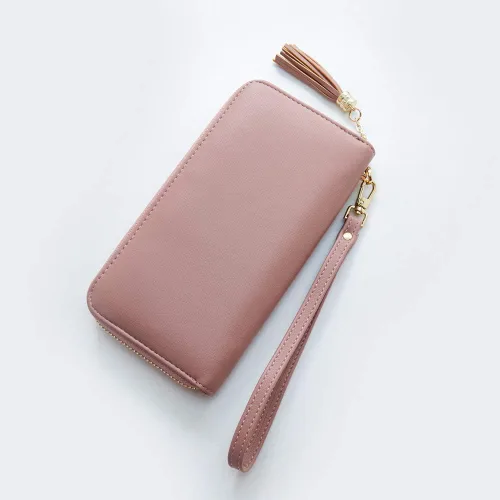 Miniatura 3 de Cyanb, carteras para mujeres, doblada, para muñeca, damas bolso largo con correa.
