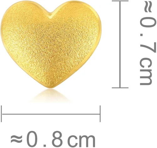 Miniatura 4 de Chow Sang Sang 9999 Aretes de oro macizo de 24 quilates 91935E se venden solteros sin par