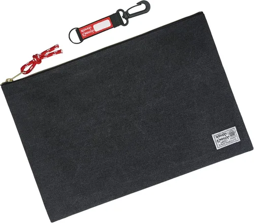 Miniatura 8 de Rough Enough Important - Organizador de documentos, carpeta segura para almacenamiento de viaje, bolsa de lona con cremallera para tamaño legal A4