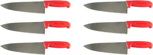 Miniatura 15 de Cuchillo de chef de 8 pulgadas de varios colores y paquetes, cubiertos de cocina comercial Razor Sharp - Cuchillos de cocina (paquete de 3 - verde)