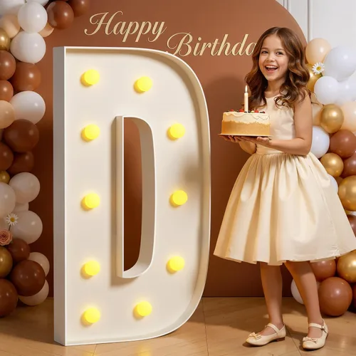 Miniatura 50 de Números de marquesina de 4 pies de alto, 4 pies de alto, números grandes iluminados 0 para 30, 40, 50, 60, decoración de fiesta de cumpleaños