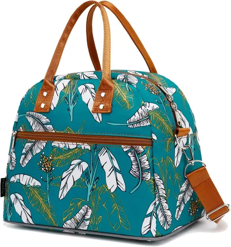 Miniatura 13 de FlowFly Fiambrera térmica con correa de hombro y asas para mujer, hombre y niños, amplia y reutilizable, congelable, bolso organizador de alimentos