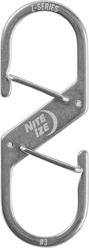 Miniatura 7 de Nite IZE Mosquetón dual de la serie Z, clip de acero con doble puerta