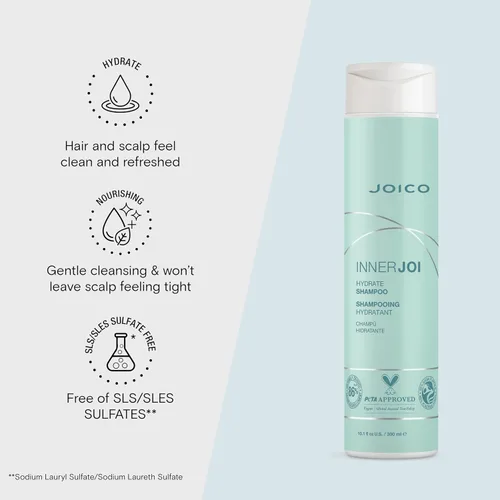 Miniatura 3 de Joico InnerJoi Hydrate Shampoo For Dry Hair & Scalp Sulfate & Paraben Free Naturally-Derived Vegan Formula