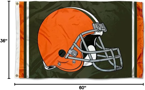Miniatura 8 de Bandera grande de los Cleveland Browns de 3 x 5