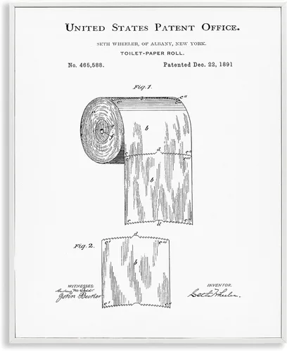 Miniatura 19 de Stupell Industries 'Camión de entrega de algodón de papel higiénico', arte giclée enmarcado, negro, 16 x 20 pulgadas, fácil de colgar y resistente