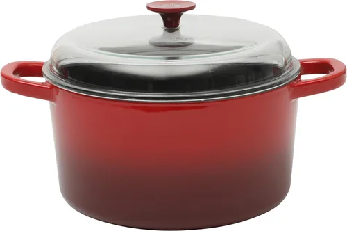 Miniatura 31 de Crock-Pot Artisan - Cacerola redonda esmaltada de hierro fundido estilo horno holandés, 3 cuartos de galón, verde pistacho