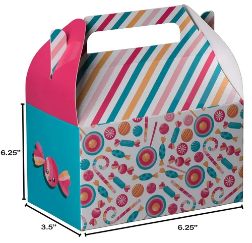 Miniatura 3 de Hammont Cajas de papel (10 unidades) - Cajas de galletas para regalos de fiesta, bonitos diseños, perfectas para fiestas y celebraciones, 6.25 x