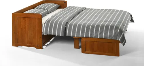 Miniatura 6 de NIGHT & DAY Cubo premontado gabinete Murphy cama, Beadboard Cherry