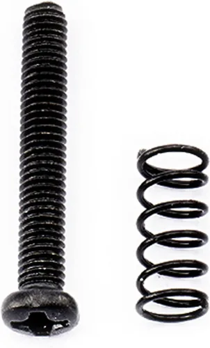 Miniatura 5 de Musiclily Pro Metric M3x20mm - Juego de tornillos y muelles de acero para guitarra eléctrica importada, puente bajo, negro (juego de 6)
