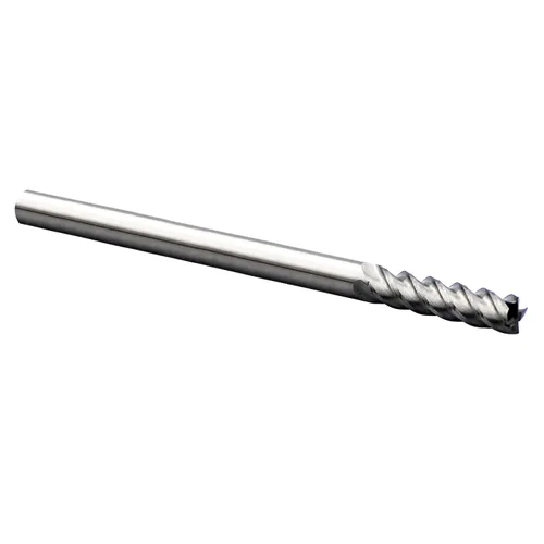 Miniatura 3 de HFS (R) Herramienta de corte de molino de extremo de carburo sólido 4 flauta 4 "longitud total, 1" longitud de corte, 1/4" de diámetro