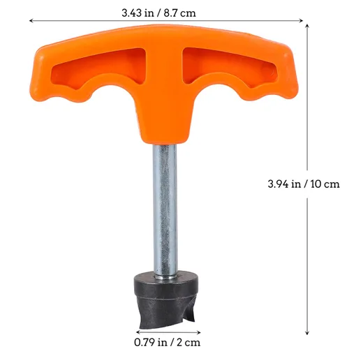 Miniatura 3 de Yardwe - Herramienta perforadora de orificio de riego por goteo con agarre ergonómico para instalación de tubos de polietileno y rociadores