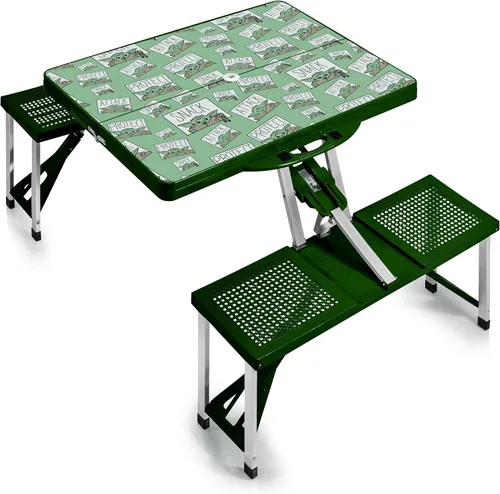 Miniatura 5 de PICNIC TIME Star Wars R2-D2 - Mesa de picnic plegable con asientos, juego de mesa y banco de aluminio plegable con agujero para paraguas, mesa Star