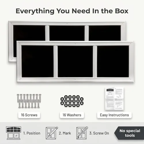 Miniatura 4 de AP240199 - vidrio decorativo legado, blanco Modern Style Panels - Shatter-proof, Privacy Windows - Weather & UV Resistant - DIY Screw-mount