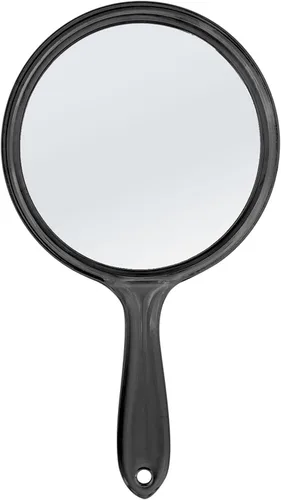 Miniatura 9 de D Espejo de mano con mango, espejo de mano pequeño con aumento 1X 2X de doble cara con mango Espejo de maquillaje, espejo de mano acrílico