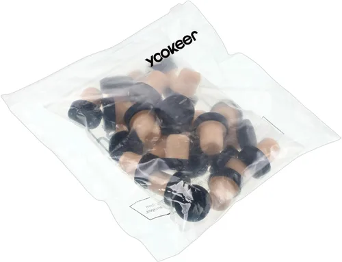 Miniatura 7 de Yookeer Tapón en forma de T de corcho para botellas de vino, tapón reutilizable para botellas de cerveza, manualidades (negro, 24 piezas)