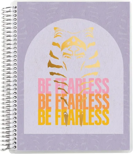 Miniatura 2 de Erin Condren Cuaderno de productividad con espiral de 8.5 x 11 pulgadas, diseño metálico Ahsoka Be Fearless, página funcional de productividad