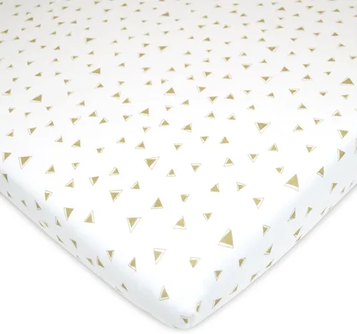 Miniatura 9 de American Baby Company - Sábana bajera ajustable de tejido de punto suave y transpirable 100% algodón, sábanas de practicuna, Área de juego portable