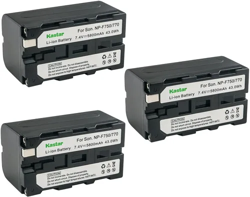 Miniatura 4 de Kastar Paquete de 1 batería NP-F770 de 7.4 V 5800 mAh de repuesto para HVR-Z7 HVR-AU1 HXR-MC1500 HXR-MC2000 HXR-MC2500 HXR-NX100 HXR-NX3 HXR-NX5