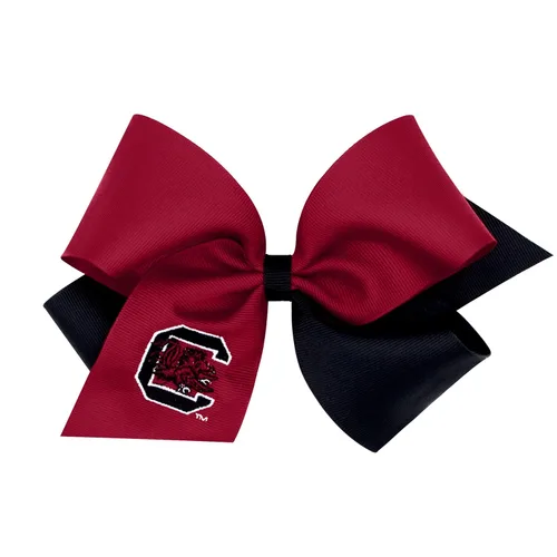 Miniatura 28 de Divine Creations - Lazo para el pelo de dos tonos para niñas con temática universitaria para el día del juego, por Wee Ones en un clip WeeStay