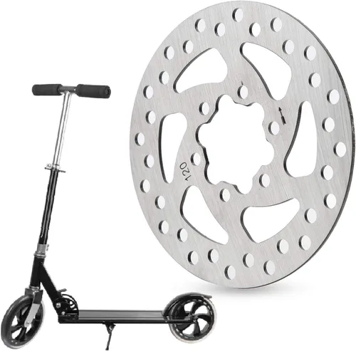 Miniatura 6 de Disco de freno de 120, disco de freno eléctrico de acero inoxidable Patineta Rotor Pad Scooter eléctrico Disco de freno Piezas de repuesto 34