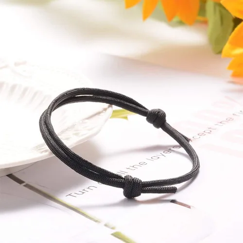 Miniatura 3 de Jeka 6 pulseras ajustables de cuerda trenzada náutica hecha a mano para hombre