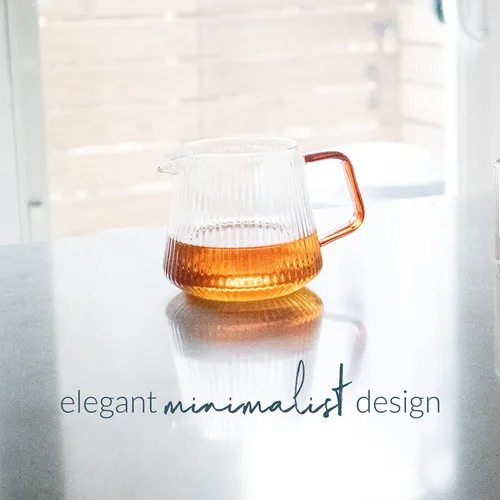 Miniatura 4 de Decantador de pourover CEREMONY, decantador de vidrio de borosilicato para café, té y otras bebidas (16.9 fl oz)