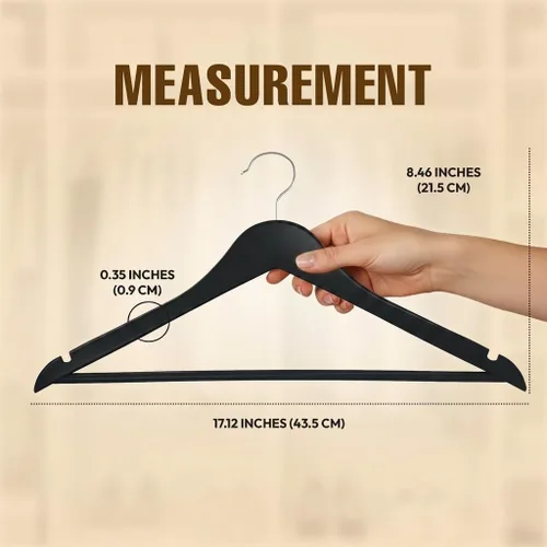 Miniatura 5 de Utopia Home Perchas de Madera Premium Paquete de 30 – Percha de Abrigo Duradera y Delgada – Percha para Trajes con Gancho Giratorio de 360 Grados