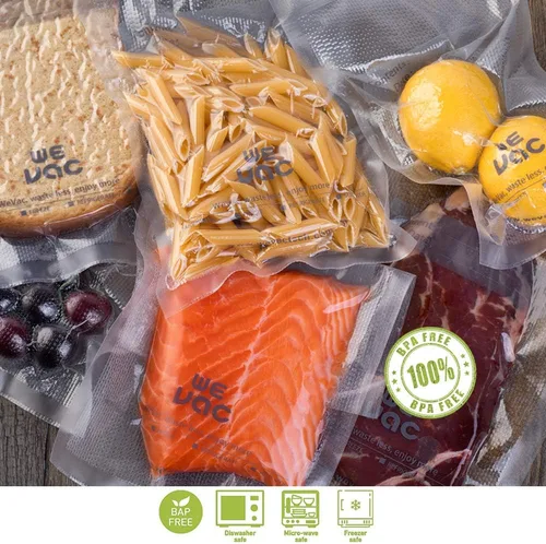 Miniatura 5 de Wevac Weston - Bolsas selladoras al vacío de 100 pintas, de 6 x 10 pulgadas, para guardar alimentos, sellar una comida, sin BPA, resistentes