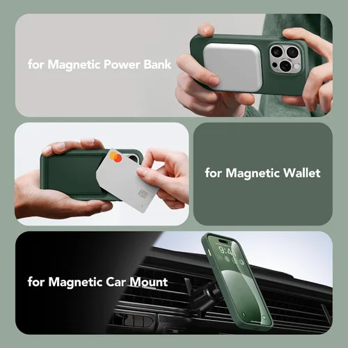 Miniatura 3 de GONEZ Funda de silicona para iPhone 14 Pro Max, compatible con MagSafe, con protector de pantalla + protector de lente de cámara, silicona líquida a