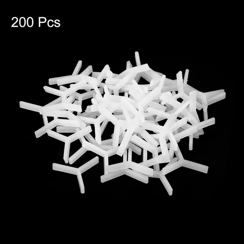 Miniatura 3 de uxcell 200 piezas de baldosas de pared de plástico tipo Y, espaciadores de baldosas hexagonales de 0.059 in, 1/16 pulgadas, espaciadores de azulejos