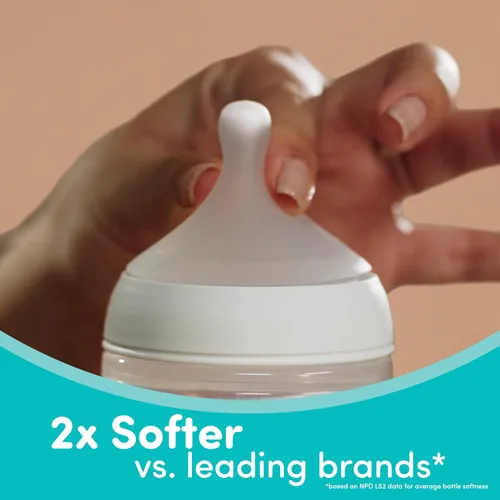 Miniatura 3 de NUK Perfect Match - Pezón de silicona suave de flujo lento con ventilación anticólico, paquete de 2, sin BPA