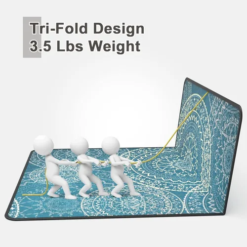 Miniatura 4 de Placoot Tapete para silla de oficina para alfombras y suelos de madera dura, 48 x 36 pulgadas, tapete de piso de alta calidad, tapete para silla