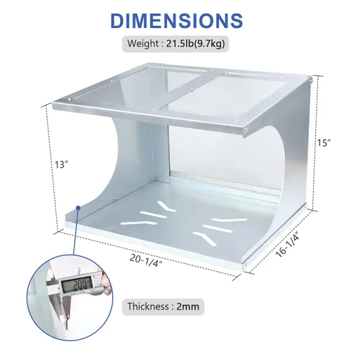 Miniatura 2 de SCOTTCHEN Banco amoladora de ojos cerrado, protector de seguridad universal para chispas y polvo, 1 paquete