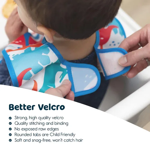 Miniatura 3 de Tiny Twinkle Babero a Prueba de Manchas para Niños Babero Impermeable para Niños Pequeños para Comer Delantal para Bebé para Alimentación