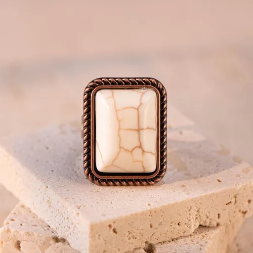 Miniatura 3 de Montana West Rustic Couture's Bohemian Turquoise - Anillo para mujer