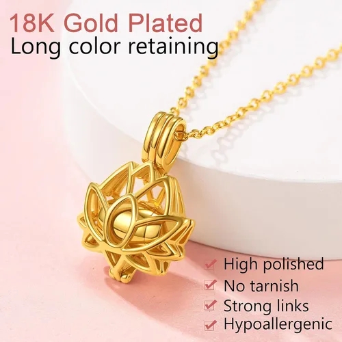 Miniatura 18 de FindChic Collares personalizados con urna para cenizas, barra vertical, gato, luna, reloj de arena, garra de perro, acero inoxidable, chapado en oro