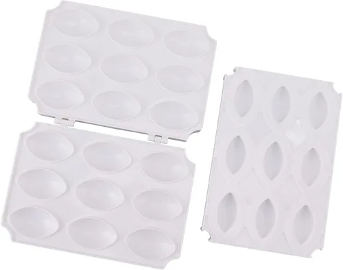 Miniatura 10 de Herramienta para hacer albóndigas para hacer albóndigas, ABS, alta resistencia, multiusos, lavavajillas (4 compartimentos)