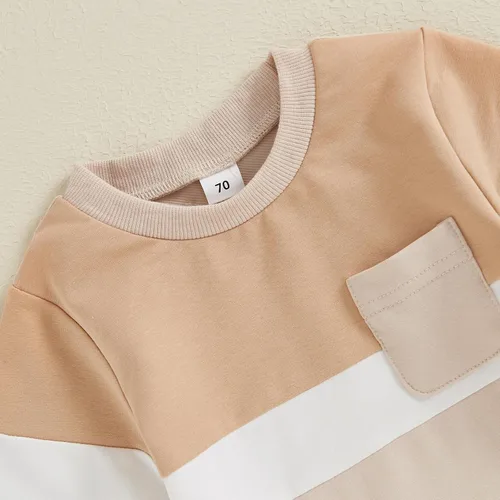 Miniatura 10 de Conjunto de sudadera de manga larga con cuello redondo y pantalones deportivos para bebés, ropa de invierno para bebé