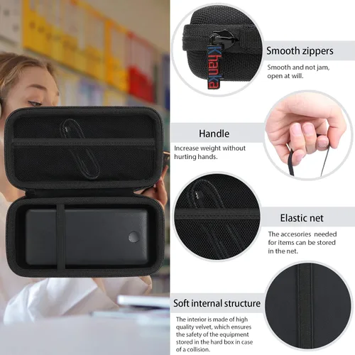 Miniatura 8 de khanka Funda para banco de energía Anker, 20,000 mAh 87 W, bolsa de viaje dura para cargador de batería Anker 20K 87W (A1383), solo funda