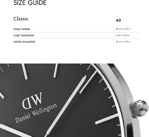 Miniatura 2 de Daniel Wellington Reloj Clásico Tela Oro Rosa (Poliéster)